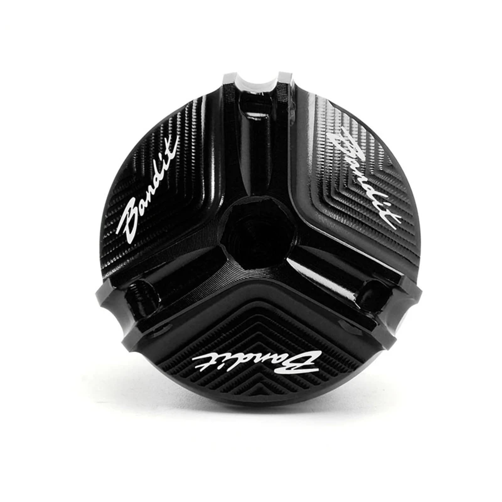 YIJIEBAO Passend for Suzuki Bandit S 650 S650 1250/1250S Bandit 1200/1200S Motorrad vorne hinten Bremsflüssigkeitsbehälter-Abdeckung Motoröldeckel Zubehör(Oil Cap Black) von YIJIEBAO