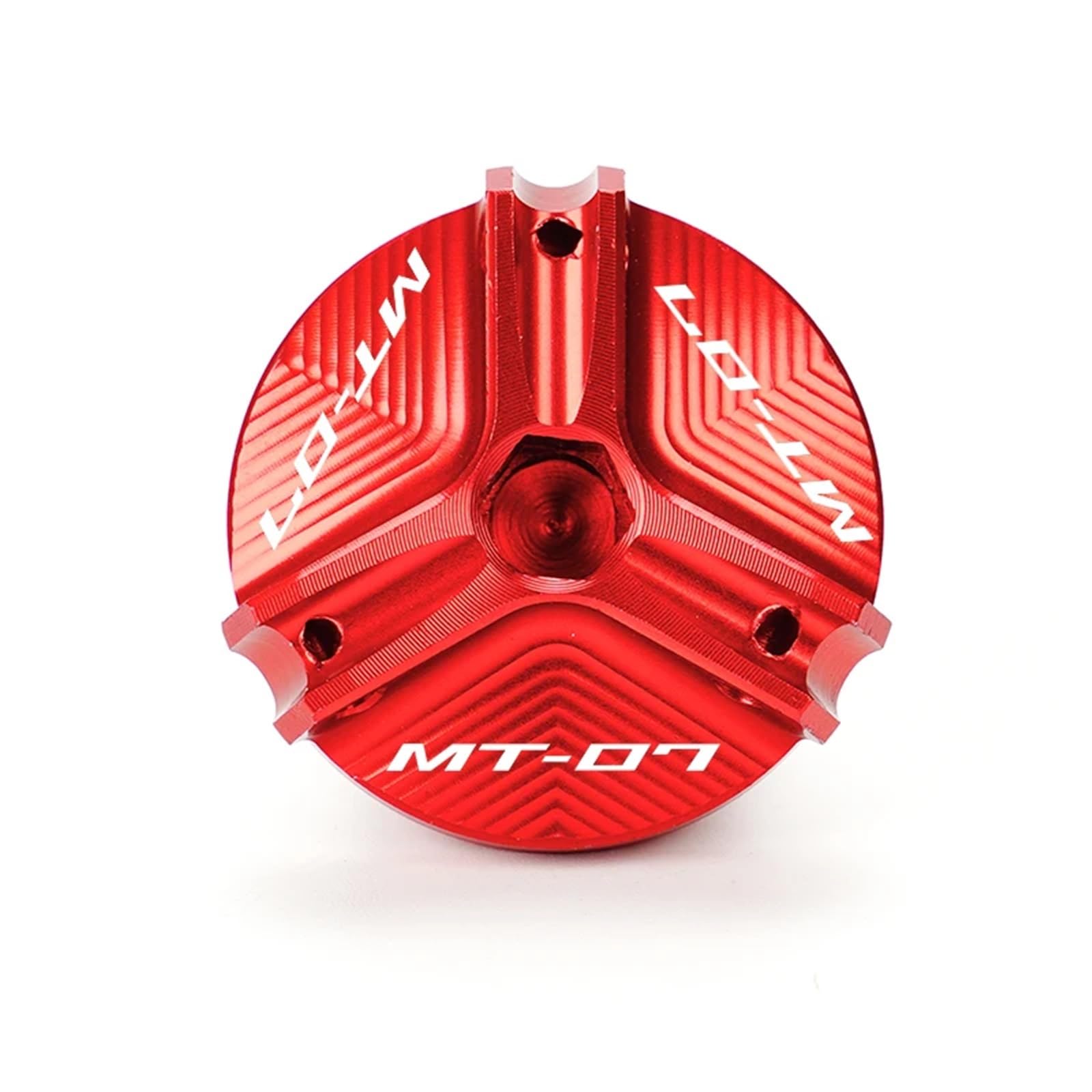 YIJIEBAO Passend for Yamaha MT07 MT 07 MT-07 FZ07 2014-2023 2021 Motorradzubehör vorne hinten Bremsflüssigkeitsbehälterdeckel Öleinfülldeckel Zubehör(Red) von YIJIEBAO