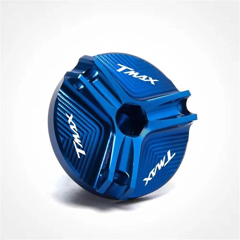 YIJIEBAO Passend for Yamaha T-Max TMAX 530 500 560 TMax530 SX DX TECH MAX TMAX560 Motorrad-Knopf-Bremsflüssigkeits-Hauptzylinder-Reservoir-Abdeckung Zubehör(1-Blue) von YIJIEBAO