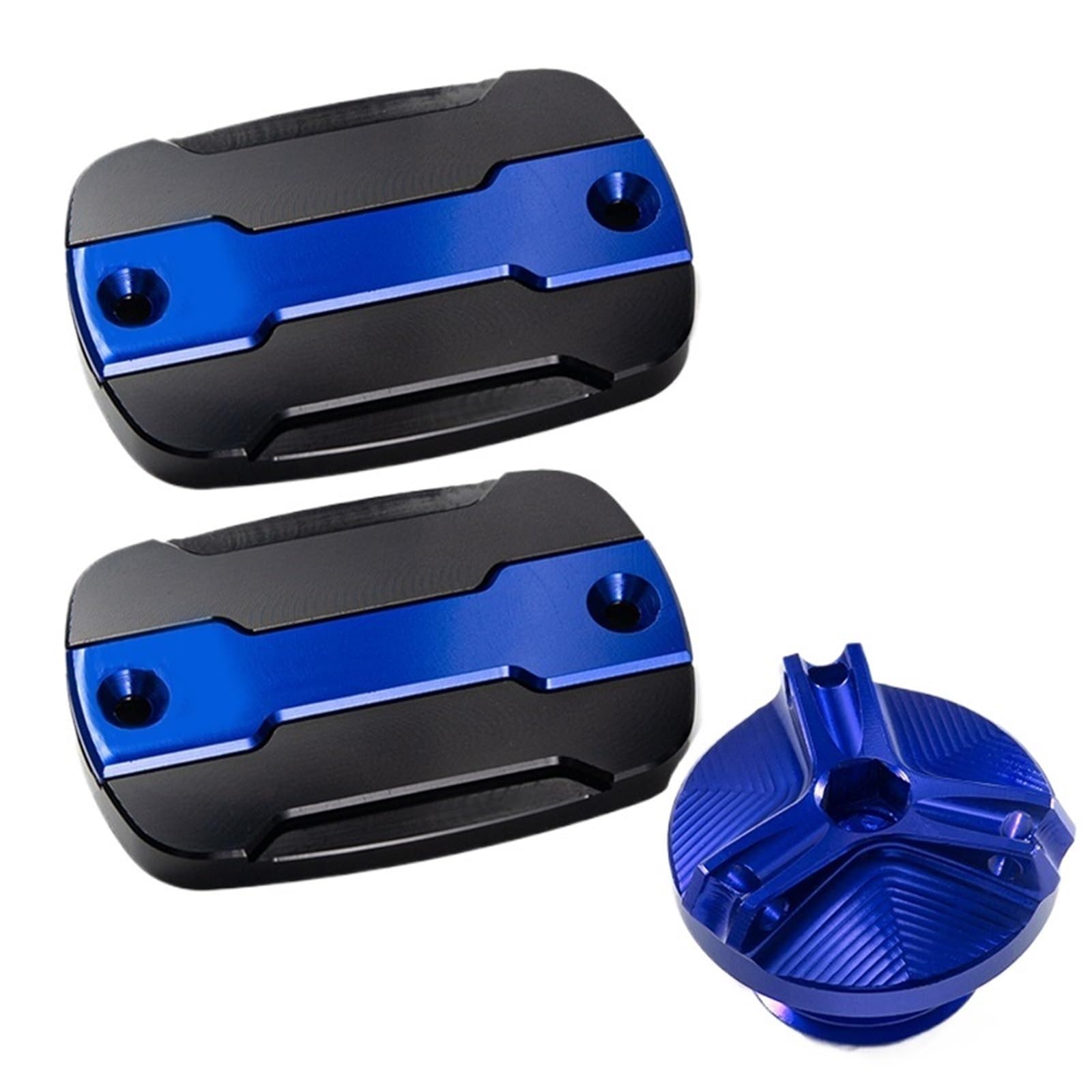 YIJIEBAO Passend for Yamaha T-max TMAX 530 500 560 TMax530 SX DX TECH Max TMAX560 Vorderradbremsen-Bremstankdeckel und Einfülldeckel-Schutzzubehör Zubehör(A Set Blue) von YIJIEBAO