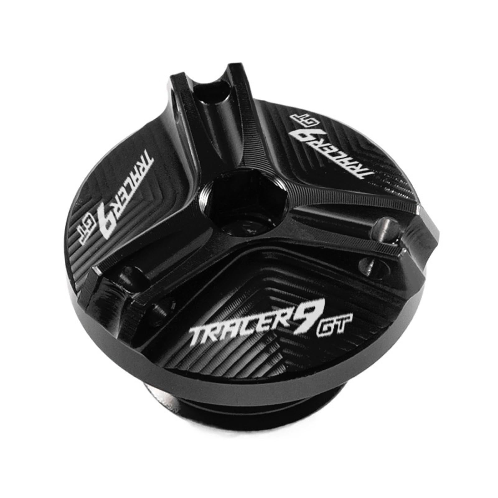 YIJIEBAO Passend for Yamaha Tracer 9 Gt 9gt TRACER9GT 2021 2022 2023 vorderer und hinterer Bremstankdeckel und Einfülldeckel-Schutzzubehör Zubehör(M2.5 Black) von YIJIEBAO