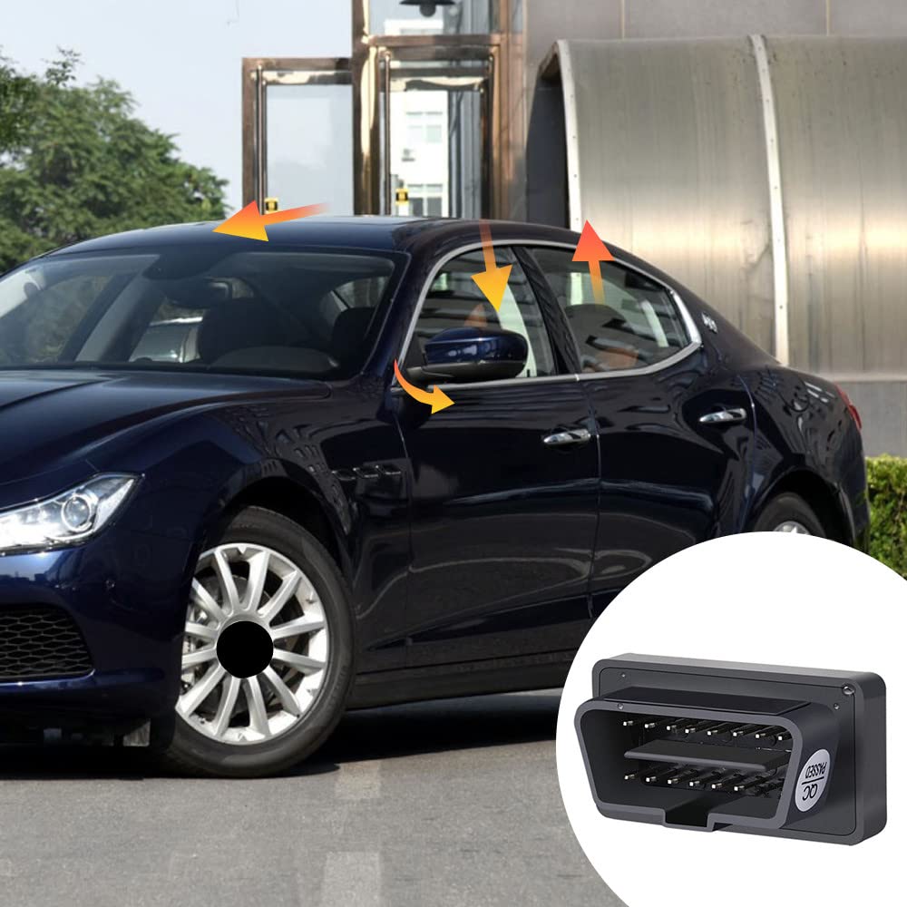 Auto Power Seitenspiegel Klappbar OBD für Maserati Ghibli & Quattroporte 2014-2022 Automatisches OBD Auto Fenster Heber Schließer Öffner Modul von YIKEKEJI