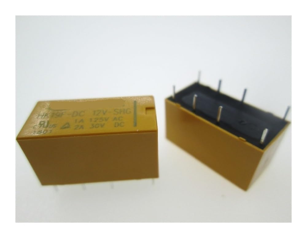 12V relay HK19F-DC12V-SHG HK19F-12VDC-SHG HK19FDC12VSHG 12VDC DC12V 12V 1A 125VAC DIP8 YIMDBEZDI(20pcs) von YIMDBEZDI