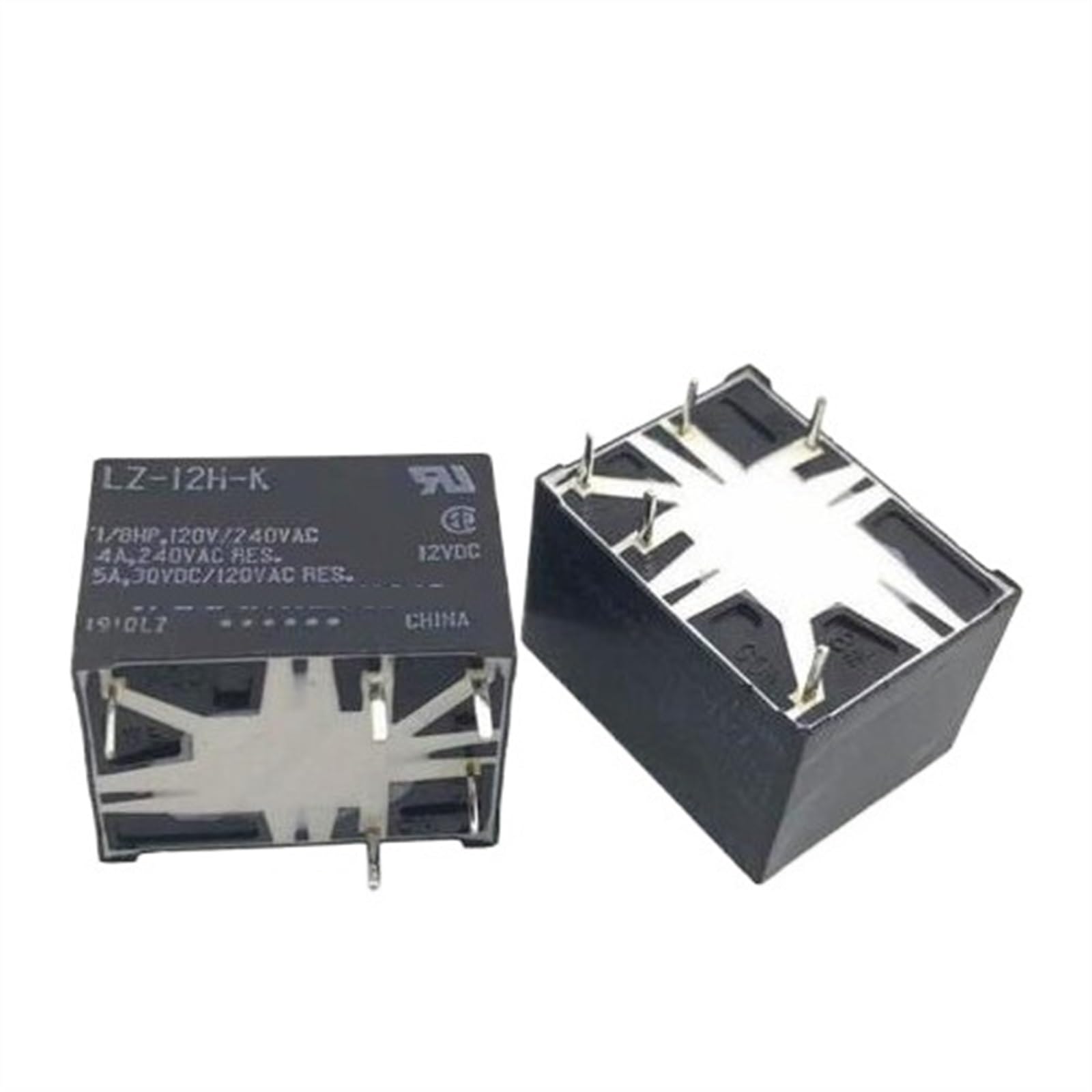 12V relay LZ-12H-K LZ12HK 12VDC 5PIN YIMDBEZDI(One Size) von YIMDBEZDI