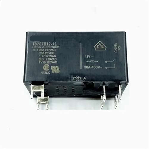 92S7D12-1292S7D12-12 92S7D12-12 12V 12DCV DCV12 30A 6PIN YIMDBEZDI(Taglia unica) von YIMDBEZDI