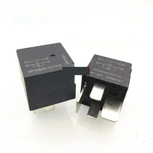 CAR 24V relay HFV16 24-H1TY-D HFV16-24-H1TY-D HFV1624H1TYD 24VDC DC24V 24V 40A 4PIN YIMDBEZDI(One Size) von YIMDBEZDI