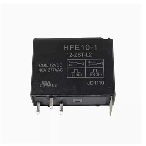 HFE10-1-12-ZST-L2 HFE10-1-12-ZST-L2 HFE10-1-12-ZST-L2 12V DCV12 12DCV 40A 5PIN YIMDBEZDI(Taglia unica) von YIMDBEZDI