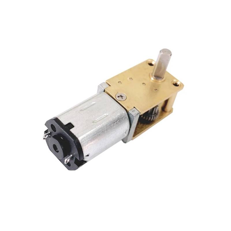 N20 All Metal Gear electronic starter DC 3V-12V 4RPM-380RPM Slow Speed High Torque Long Shaft 8mm Engine Worm Reduction electronic starter YIMDBEZDI(F 95RPM-381RPM) von YIMDBEZDI