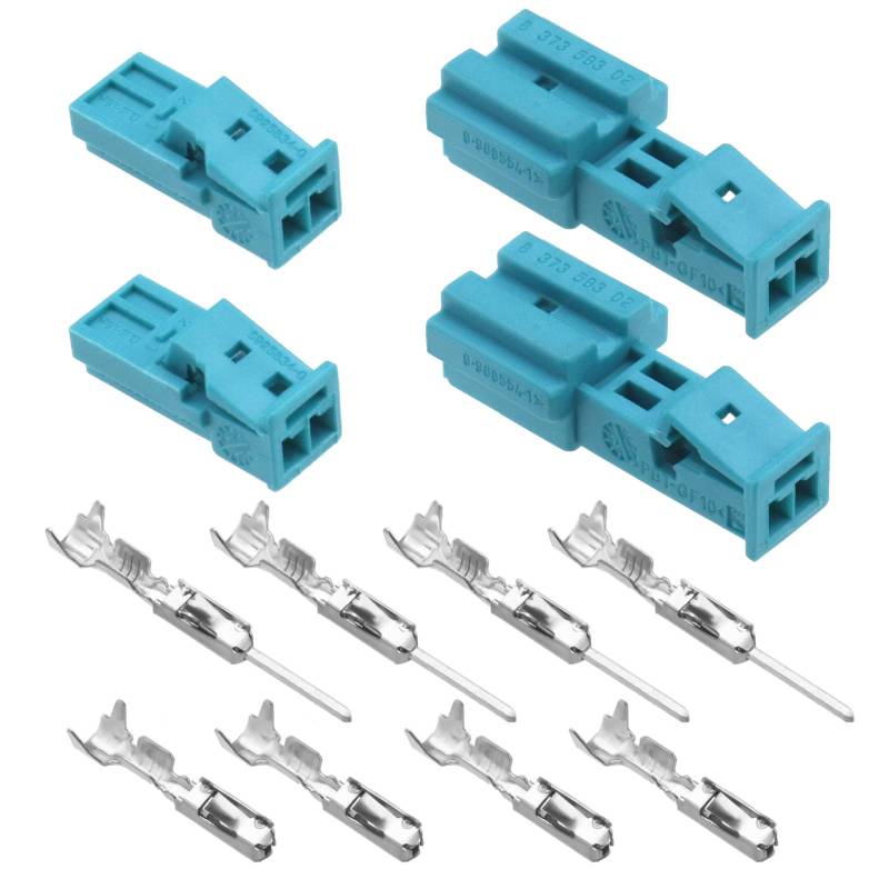 YINETTECH 2 Sets 2-poliger Auto Kabelbaum Stecker Und Buchse, Wasserdichter Elektrischer Stecker 61132360043 61138373583 für Elektrische Kfz-Geräte von YINETTECH