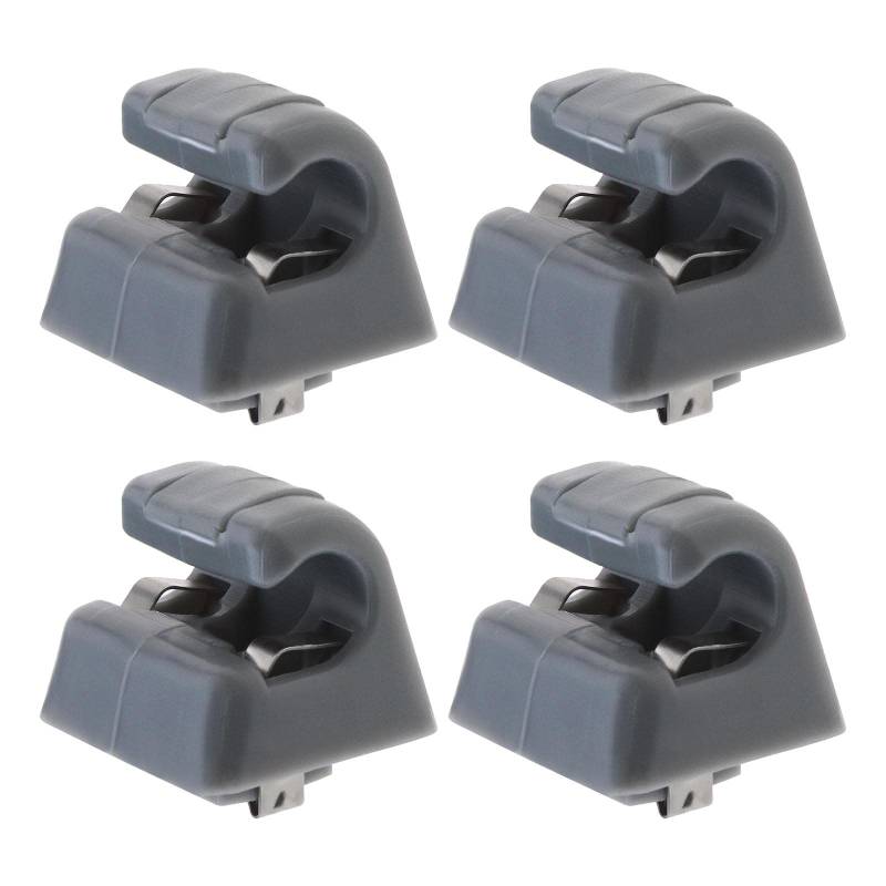 YINETTECH 4 Stück Auto Sonnenblenden Haken Clips Kompatibel mit W123 W124 W126 W140 W201 W463 A1268100012 126-810-00-12-8412 Visier Zubehör Kunststoff Grau von YINETTECH