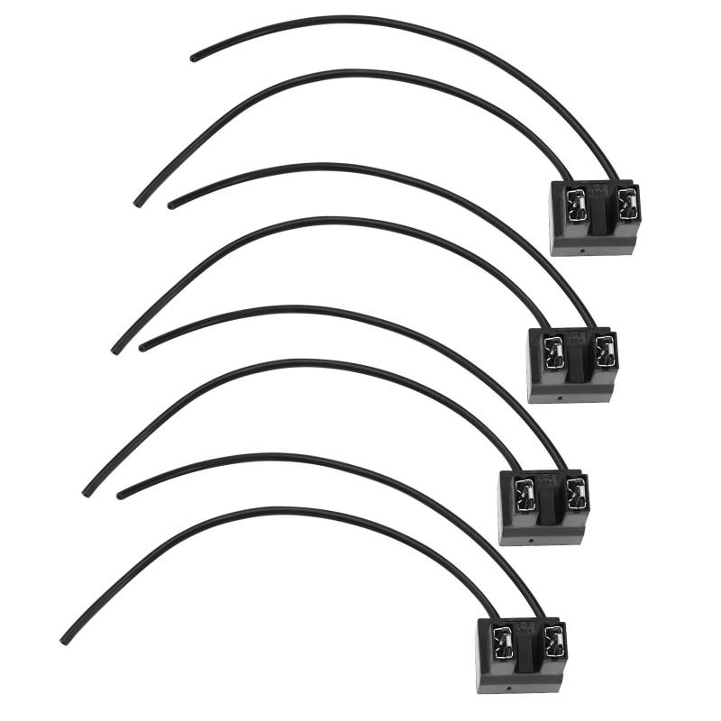 YINETTECH 4 Stück H7 PX26D Lampenfassung Kabelbaum Stecker für H7 PX26D Glühbirne Nachtbrecher Lampen H7 Fernlicht Nebelscheinwerfer 14cm 12V-24V von YINETTECH