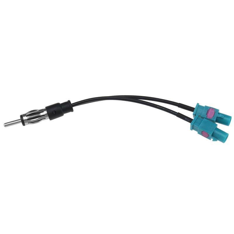 YINETTECH 1 STÜCK DAB-Splitter-Adapter DIN-Stecker auf Dual-Fakra-Stecker Autoradio-Antennen-Splitterkabel Fakra-Stecker auf DIN-Stecker Kabel RG174 Kompatibel mit Seat von YINETTECH