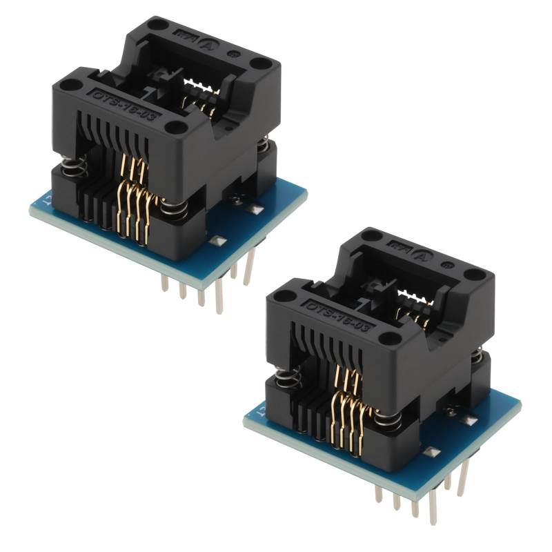 YINETTECH 2 STÜCKE SOP8 SOIC8 SO8 SOP8 Zu DIP8 Programmieradapter IC Sockel Converter Module Programmer Adapter 24 * 20mm Sockel Konverter 150mil von YINETTECH