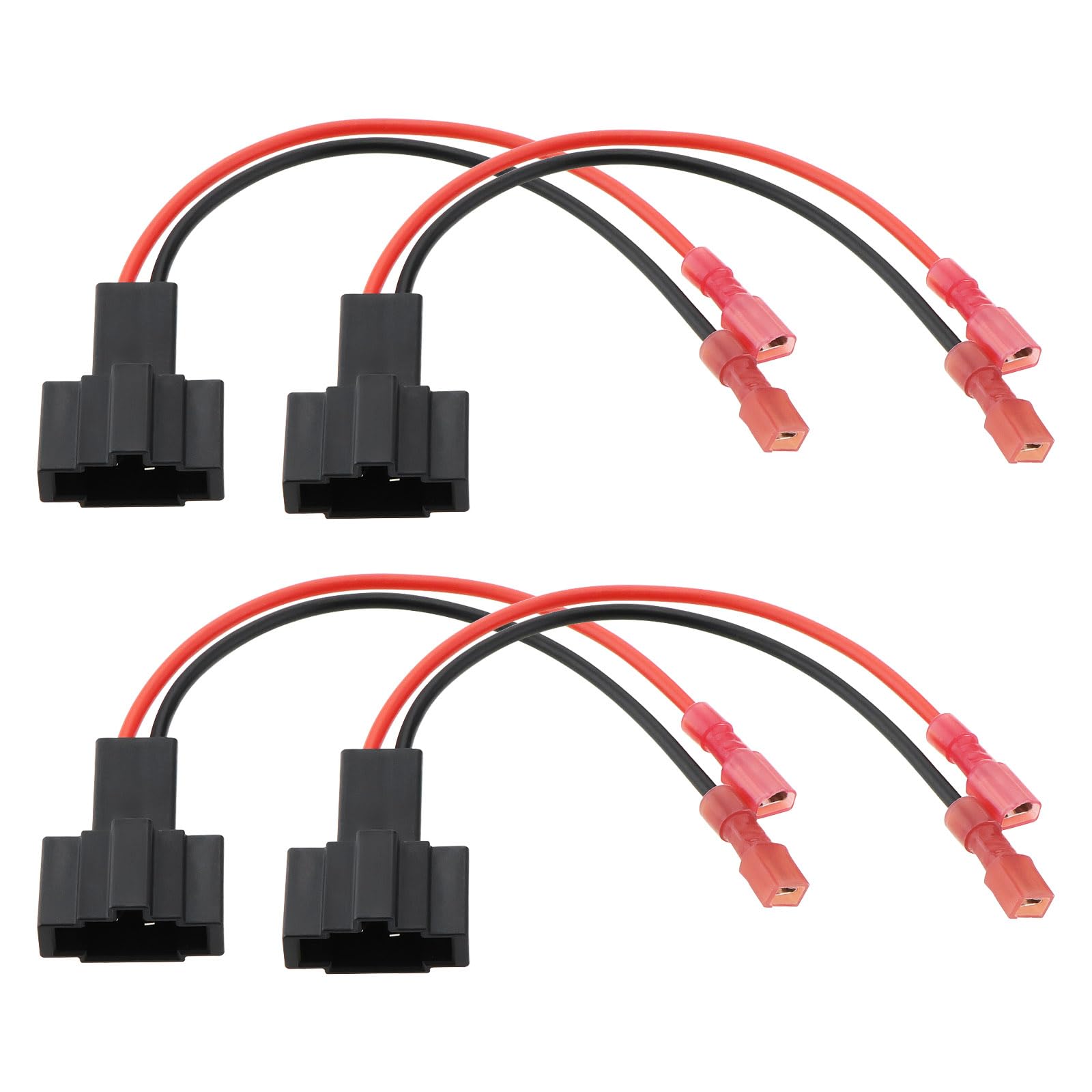 YINETTECH 4-teiliges Auto-Lautsprecher-Adapterkabel Autozubehör Ersatz-Kabelbaum-Adapterstecker Kompatibel mit Audi A4 A6 Q5 Q7 Kompatibel mit Seat Exeo 2008–2013 von YINETTECH