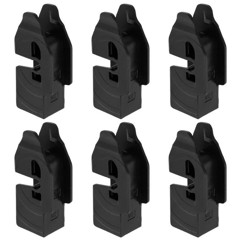 YINETTECH 6-teiliger Vorderer Wischerblatt Montagehaken Clip Adapter für 9mm Hakentyp Arm J-Hakenarm Wischerblätter Adapterclip von YINETTECH