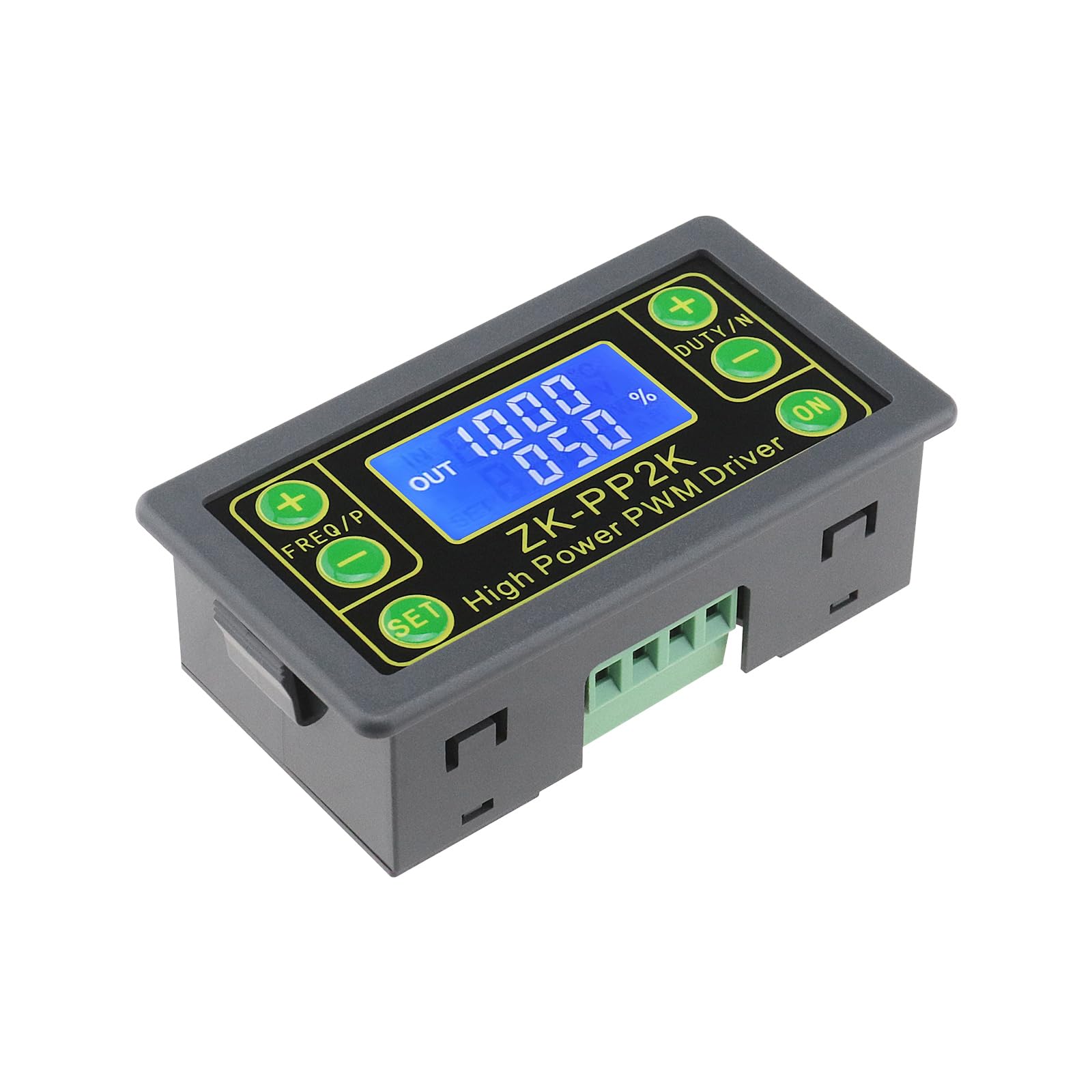 YINETTECH PWM-Motordrehzahlregler ZK-PP2K PWM-Pulsfrequenzgenerator DC 3,3~30 V 12 V 24 V LCD-Pulsfrequenzzyklusmodul für Signalgenerator von YINETTECH