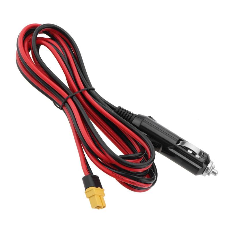 YINETTECH Zigarettenanzünder-auf-XT60-Kabel DC 12 V/24 V Autoladegerät auf XT60-Stecker 14 AWG Autoladekabel Auto-Zigarettenanzünder-Stecker auf XT60-Buchse Kabel von YINETTECH