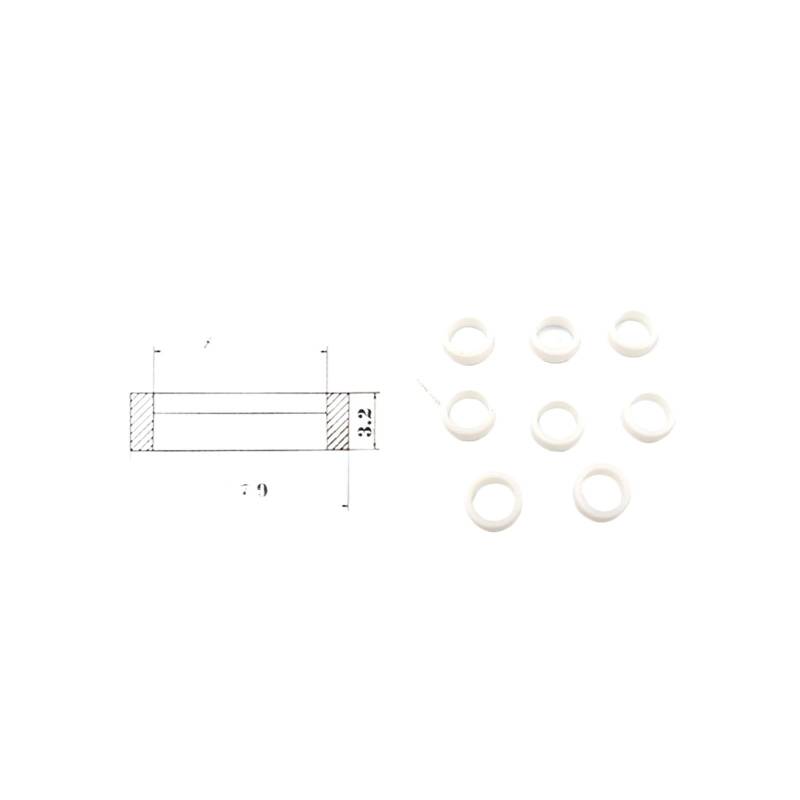 YINGWS 50/100 STÜCKE 16450r9pa01 Großhandelspreis GDI-Einspritzventil 22035 PTFE-Dichtungen Kompatibel mit Einspritzventil-Reparatursatz passend for Nissan Audi VW Auto(Red) von YINGWS