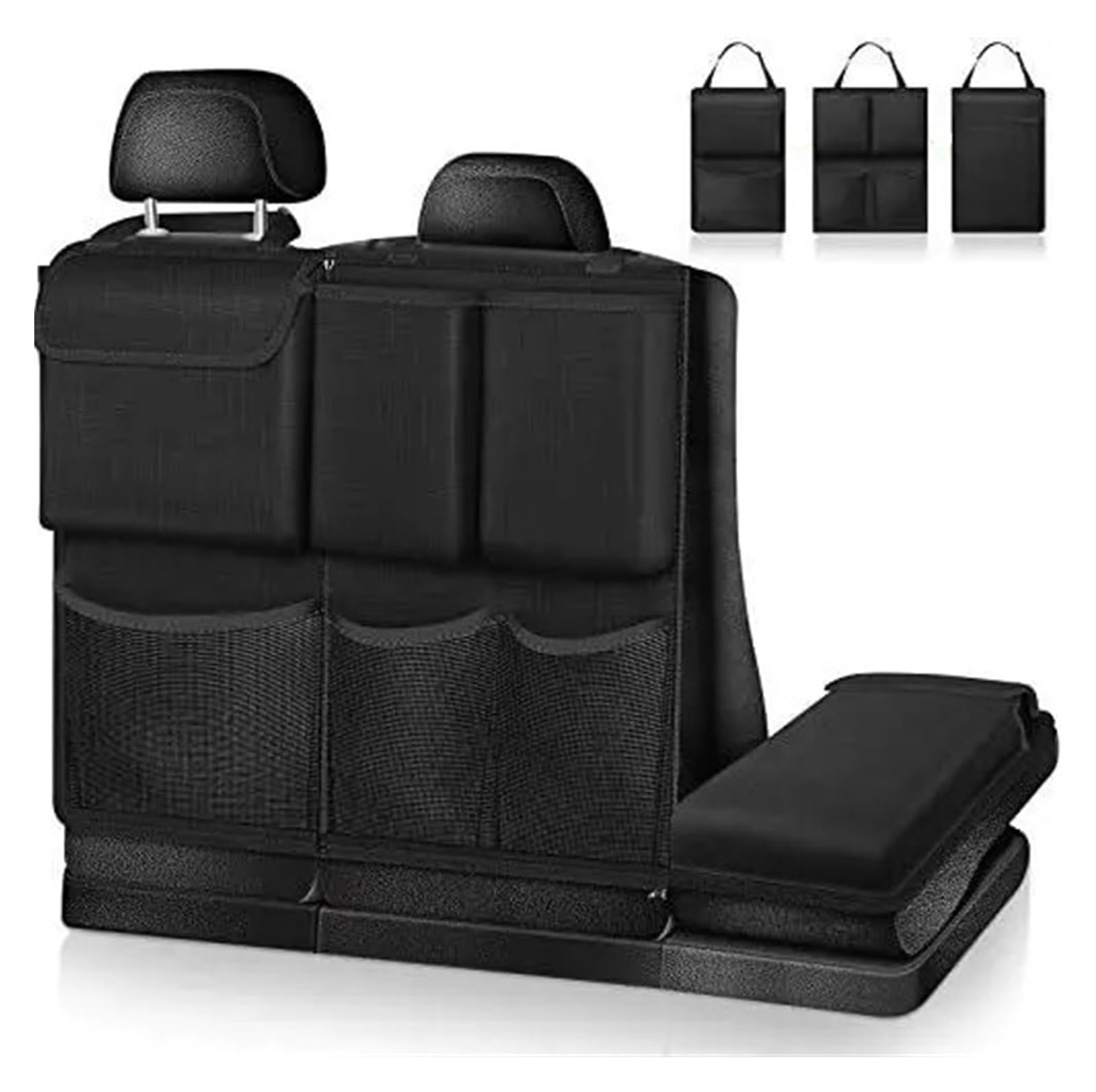 YINGWS Autoaufbewahrung Rücksitz-Auto-Organizer 3-in-1 Auto-Aufbewahrungs-Organizer Auto-Kofferraumtasche Universal Große Kapazität Rücksitz-Aufbewahrungstasche Frachthalter Taschen-Organizer Universa von YINGWS