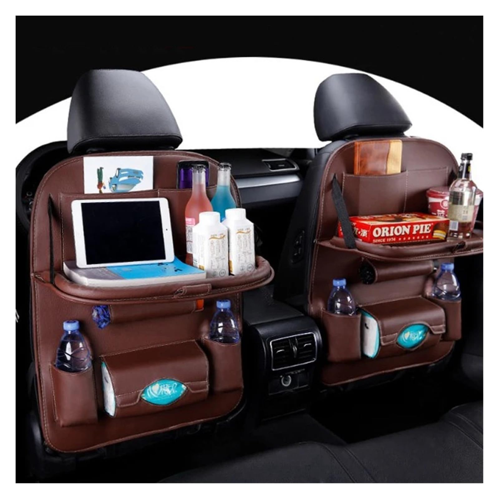 YINGWS Autositz-Rücken-Organizer, Aufbewahrungstasche, Reisehalter, Auto-Organizer, universelle Auto-Rücksitztasche, Schutzzubehör, Auto-Aufbewahrung, Rückseite des Sitzes, Auto-Organizer(Grizzly) von YINGWS