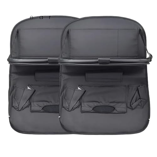 YINGWS LKW Universal Autositz-Rückenlehnen-Organizer Aufbewahrungsbox Innenraum Faltbarer Tisch Tablett Haken Pu Tasche Schutzbezug Zubehör Autositz-Rückenlehnen-Organizer Auto-Organizer und -Aufbewah von YINGWS