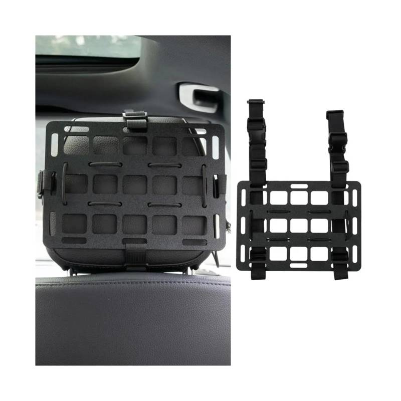 YINGWS Taktisches starres Molle-Panel for Fahrzeuge, Kopfstützen-Visier-Organizer for Waffen, Airsoft-Jagd, Einsatz, Sitzlehnen-Panel-Aufbewahrung, Auto-Aufbewahrung, Rückseite des Sitzes, Auto-Organi von YINGWS