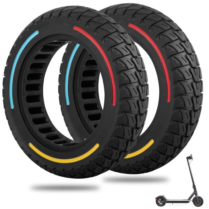 Ersatz-Vollgummireifen，10×2.5 Zoll E Scooter Ersatzräder Tyres 60/70-6.5 für Ninebot Max G30/G30D/G30E/G30P/G30LP Elektro-Scooter Vollgummi Tyre Reifen von YINUOHUA