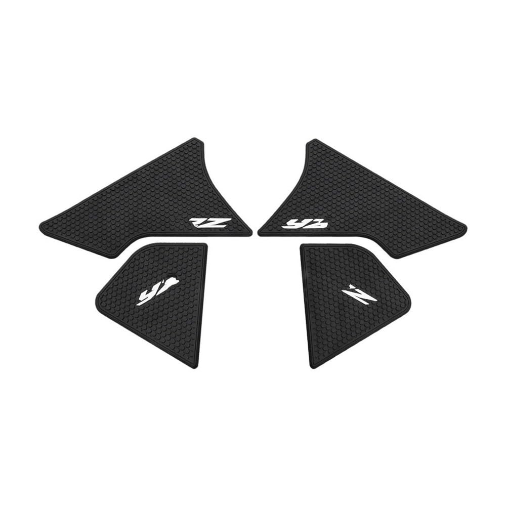 Motorrad Tankspad Für YZ250R Für YZ 250 2020- rutschfeste Seitliche Kraftstofftankaufkleber Wasserdichtes Pad Gummiaufkleber Für YZ125R Für YZ 125 R(BIACK Set) von YINZO