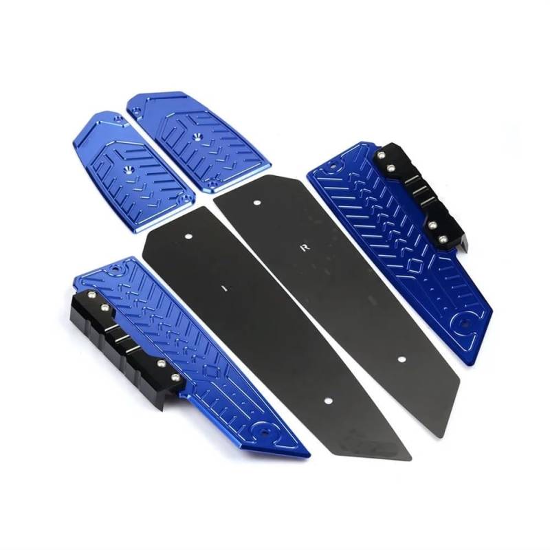 YINZO Motorcycle Footrests Motorrad Trittbrett Schritte Fußstütze Fuß Pad Pedal Fußstützen Pads Für H&ONDA Forza NSS 125 Forza250 Forza300 Forza350 NSS350 MF13 (Color : Blue) von YINZO