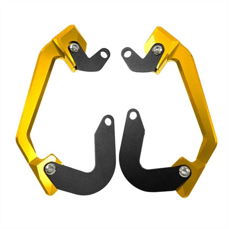 YINZO Motorrad Haltegriffe Sitzschienengriff CB650R Haltegriff Bars Rücksitz Beifahrer Haltegriff Griff Für H&ONDA CB650R CBR650R 2019 2020 Motorrad CNC Hinten Beifahrer(Yellow18) von YINZO