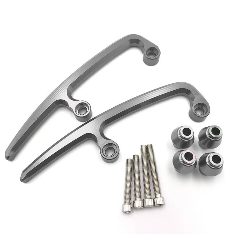 YINZO Motorrad Haltegriffe Sitzschienengriff Für KA&WA&SAKI Z650 Ninja Z 650 2017 2018 2019 Motorrad CNC Aluminium Haltegriffe Hinten Sitz Sozius Schiene Griff Armlehne(Grey31) von YINZO