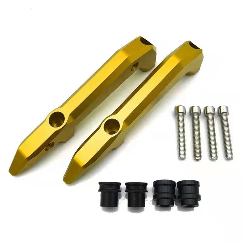 YINZO Motorrad Haltegriffe Sitzschienengriff Motorrad CNC Hinten Sitz Passagier Armlehne Griff Schiene Haltegriff Hinten Handläufe Kit Für H&ONDA MSX125 MSX 125 Grom 2021-2022(Gold20) von YINZO