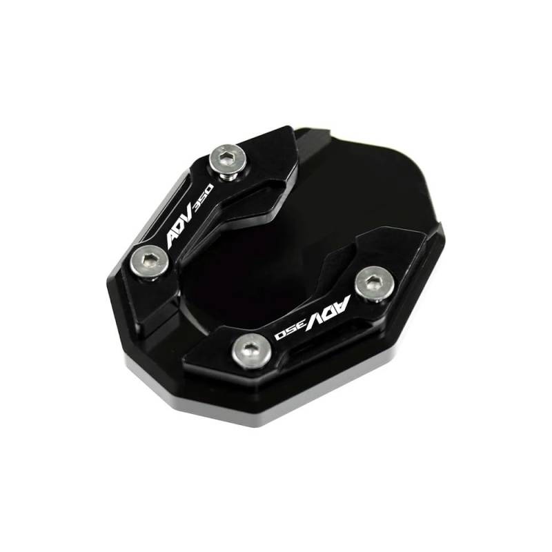 YINZO Motorrad SeitenstäNder Für ADV350 ADV 350 2020 2021 2022 Motorrad Ständer Fuß Seite Stehen Verlängerung Pad Unterstützung Platte Vergrößern(ADV350 Black) von YINZO