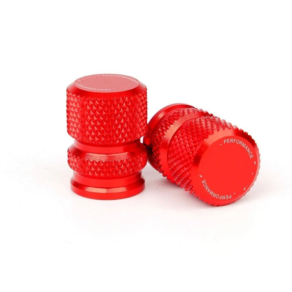 YINZO Motorrad SeitenstäNder Für CBR 1000RR CBR1000RR CBR 1000 RR 2004-2006 2007 Motorradzubehör Ständer Fuß Seitenständer Pad Reifen Ventilkappen(Red-Valve Caps) von YINZO