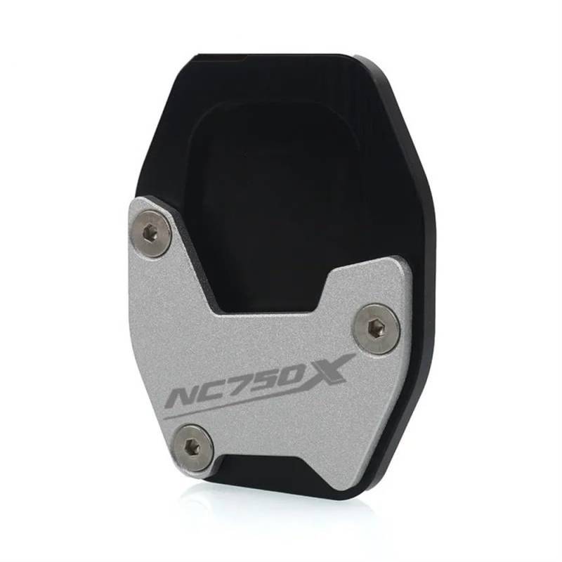 YINZO Motorrad SeitenstäNder Für NC750X NC 750X X-ADV 750 XADV 750 Motorrad CNC Ständer Fuß Seite Stehen Verlängerung Pad Unterstützung Platte Vergrößern Stehen(Black-NC750X) von YINZO