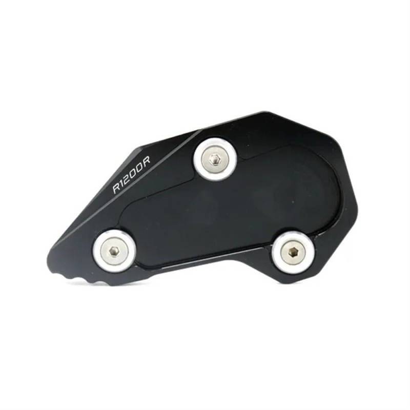 YINZO Motorrad SeitenstäNder Für R1200R R1200RS R1200 RS R 2015 2016 2017 2018 Motorrad Kickstand Fuß Seite Stehen Verlängerung Pad Unterstützung Platte Vergrößern(R1200R-Black) von YINZO