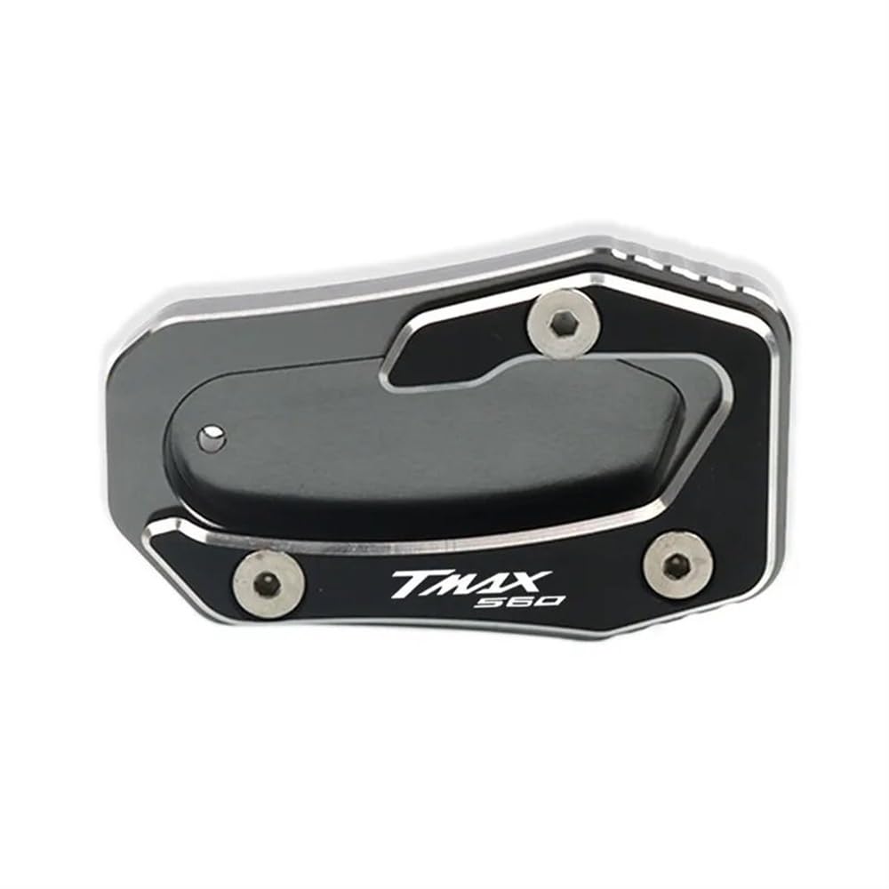 YINZO Motorrad SeitenstäNder Für Tmax Tech Max T-MAX TMAX 560 TMAX560 2019-2023 CNC Kickstand Fuß Seitenständer Verlängerung Pad Stützplatte Vergrößern(TMAX560 Titanium) von YINZO