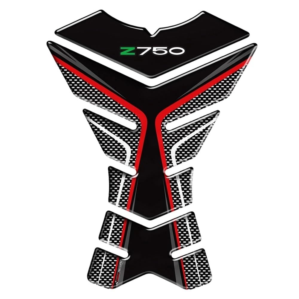 YINZO Motorrad-Tankaufkleber Für KA&WA&SAKI Z750 Z 750 Z750 Motorrad 3D Logo Traktion Seite Pad Schutz Aufkleber Kraftstoff Tank Aufkleber(7) von YINZO