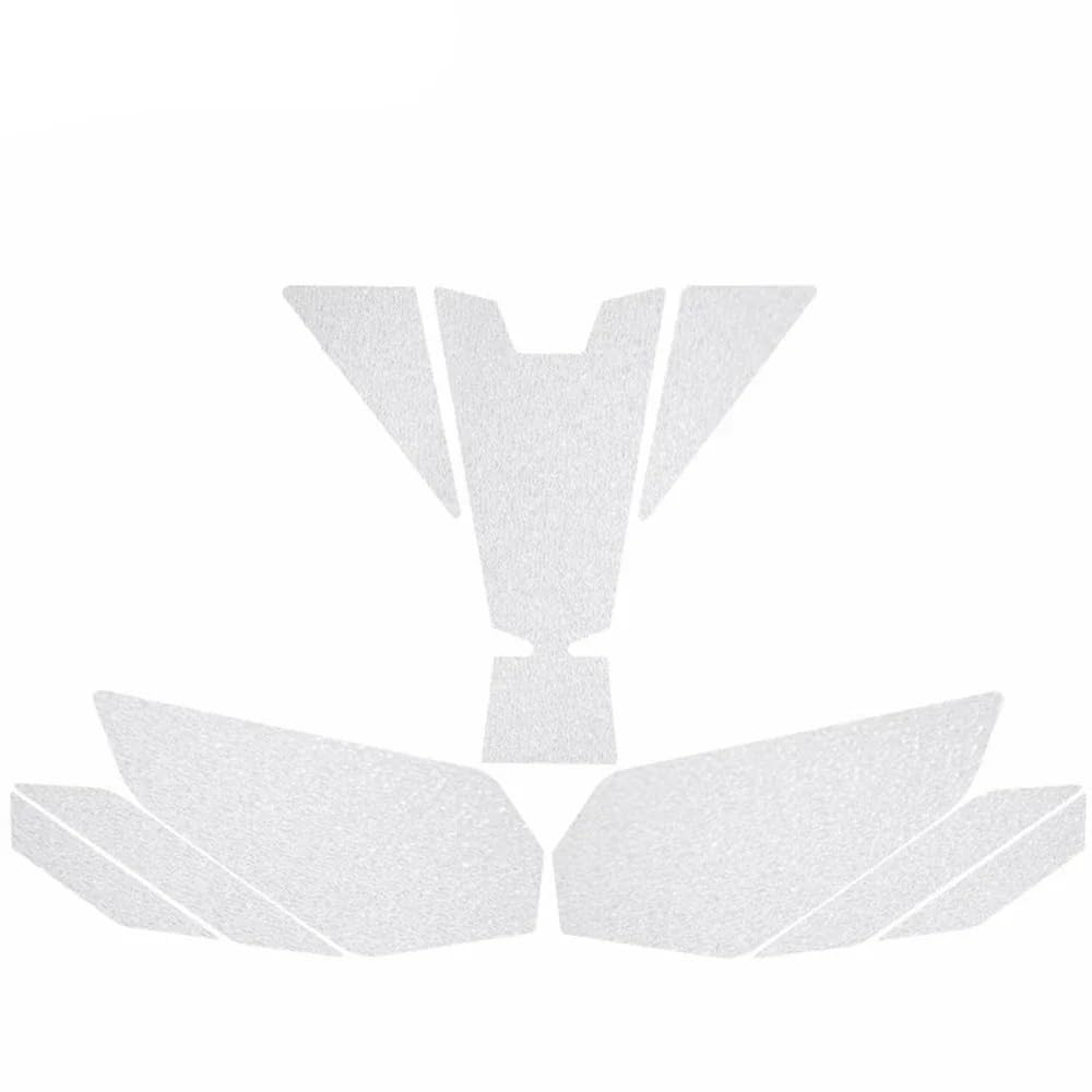 YINZO Motorrad Tankspad Für NINJA400 Motorrad Tank Pad Gas Tank Traktion Pads Kraftstoff Tank Griffe Seite Aufkleber Knie Griffe Protektoren Aufkleber(White) von YINZO