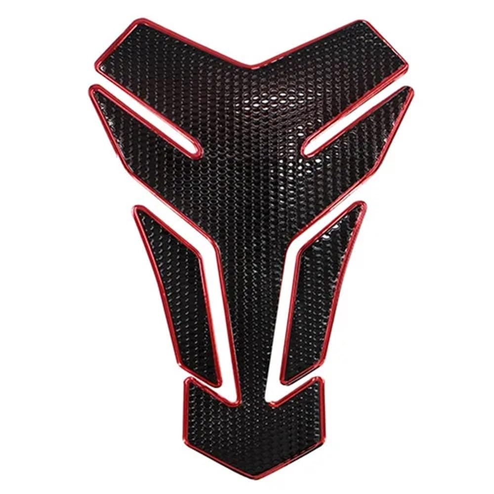 YINZO Motorrad Tankspad Universal Für Für Für Für Für Für Suzuki Motorrad Tank Pad Schutz Aufkleber 3D Aufkleber(Red Frame) von YINZO