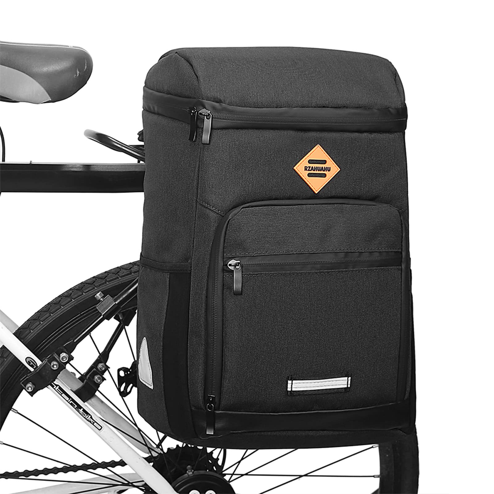 YIWENG 3-in-1-Fahrrad-Isoliertasche,reflektierende Gepäckträgertasche,wasserabweisender Fahrrad-Schulterrucksack,Fahrrad Rucksack von YIWENG