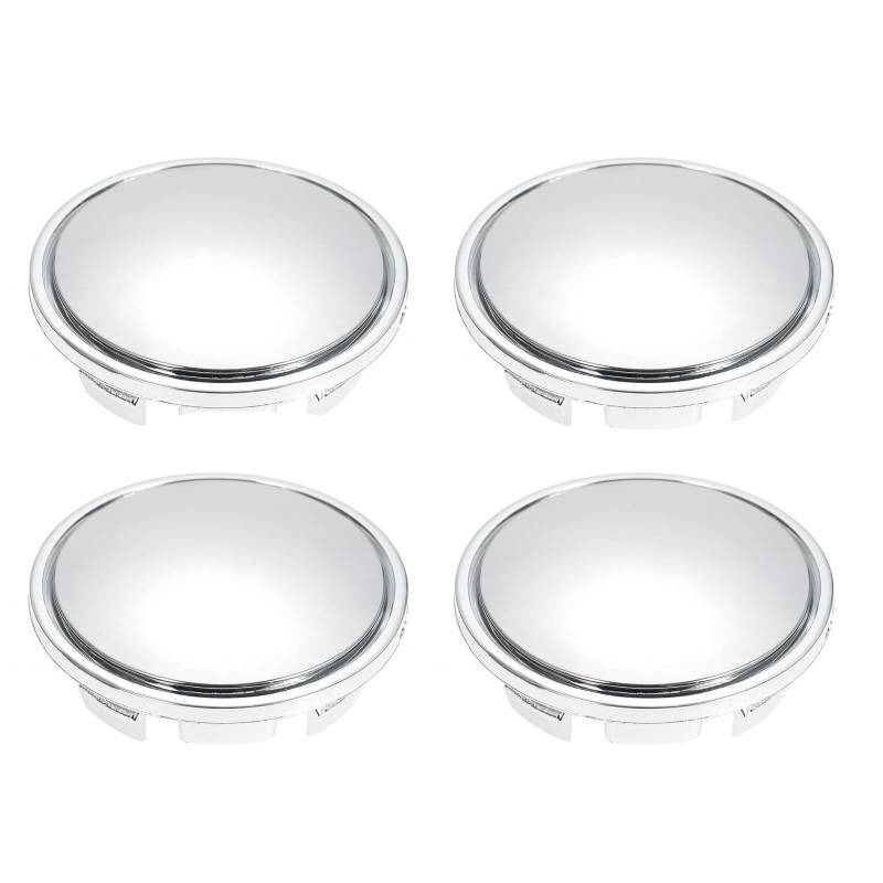 YIWEOG 56mm Auto Radmitte Kappen Nabe Reifen Felge Radkappe Abdeckung Universal ABS Chrom Silber 4PCS von YIWEOG