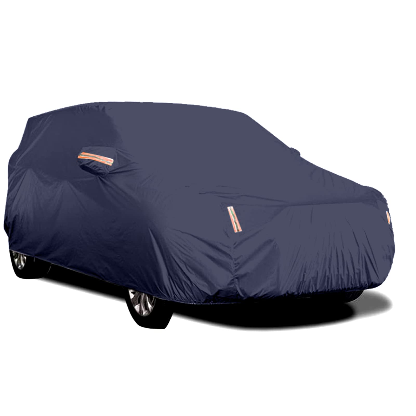 YIWEOG Car Cover Full Sedan Covers mit Reflexstreifen, Sonnenschutz, staubdicht und wasserdicht, UV-Kratzfest, universell von YIWEOG