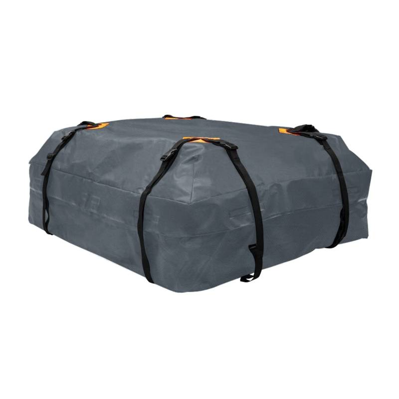 YIWEOG Cargo Bag Auto Dachgepäckträger Universal Gepäcktasche Aufbewahrungswürfel Tasche Verdickt 600D Wasserdicht Grau für Reisen Camping von YIWEOG