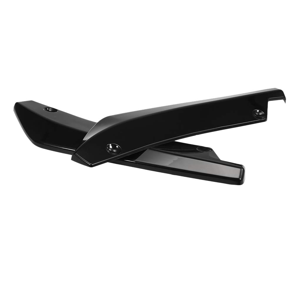 YIWEOG Fit Heckschürze Lip Splitter Flossen Körper Lip Spoiler Chin Rock Protector Schwarz von YIWEOG