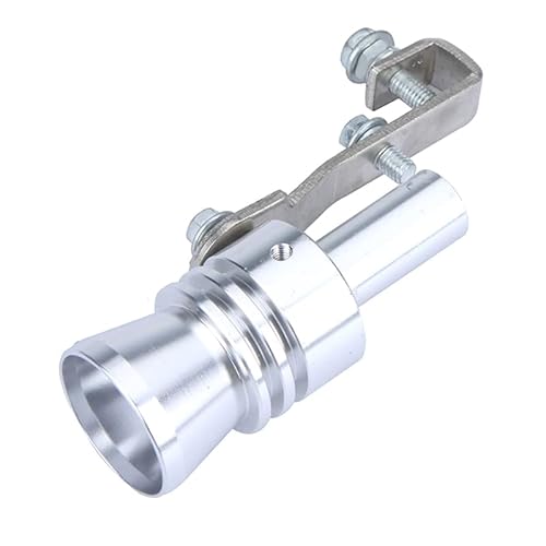 YIWEOG Turbo Ton Whistle Auspuffrohr Endrohr Blow-off Ventil Aluminium Größe XL Silber von YIWEOG