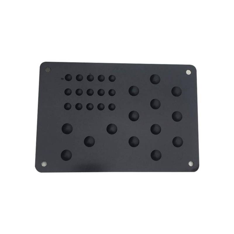 YIZITU 1pc Universal Auto Boden Matte Fuß Ferse Verschleiß Platte Nicht Slip Teppich Automobil Legierung Tragen Platte Anti Skid Pad Universal Auto Fußmatten von YIZITU