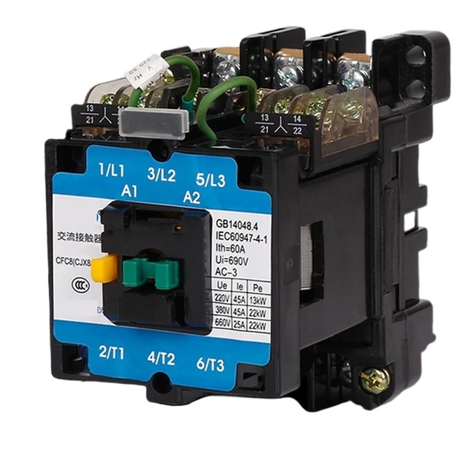 DC-Schütz AC-Schütz CFC8 (CJX8)-9 12 16 25 30 37 45 65 85 170A Flammhemmendes AC-Schütz(CFC8(CJX8)-65 110v) von YJCUCVL