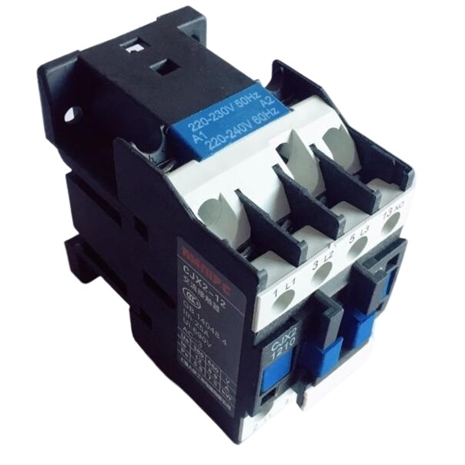 YJCUCVL DC-Schütz LC1D AC-Schütz CJX2-1210 12 A 3-phasig NO DIN-Schienenmontage-Stromschütz 24 V 36 V 110 V 220 V 380 V(110V) von YJCUCVL