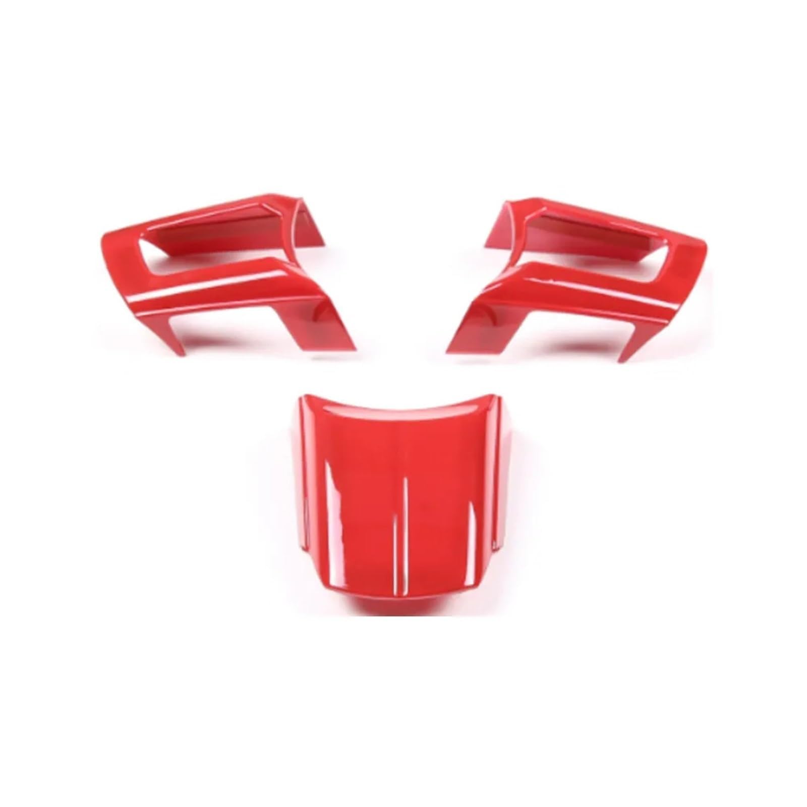 Auto-Lenkrad Abdeckung Aufkleber Dekorative Für Mazda MX-5 2009-2014, Autolenkrad Rahmen Dekorativ Innenraum, Auto Lenkrad Dekorativer,Red von YJTYC
